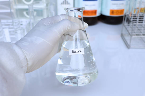 Benzene is an essential organic chemical compound with the molecular formula C₆H₆. It consists of six carbon atoms arranged in a planar ring, with one hydrogen atom attached to each carbon.